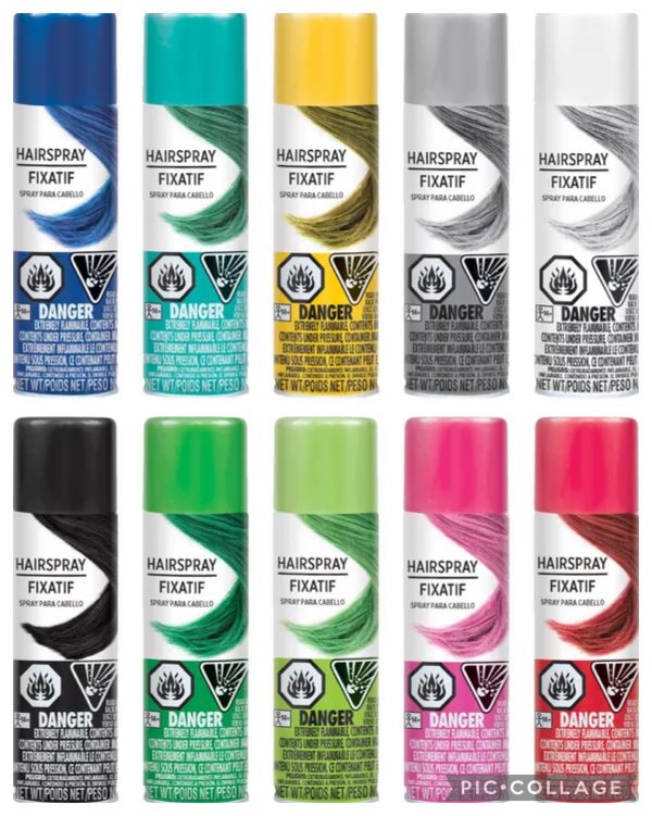 COLOR HAIR SPRAY - TEMPORARY HAIR SPRAY