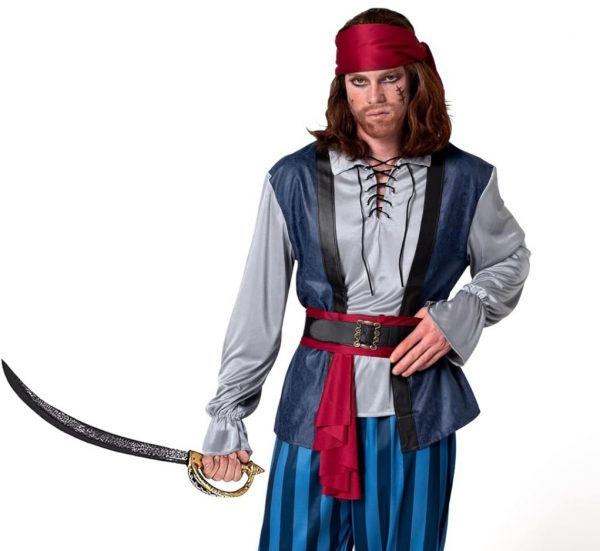 PIRATE - Men's Blue Pirate Costume