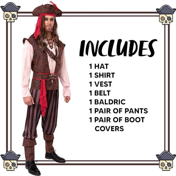 PIRATE – Men’s Caribbean Pirate Costume