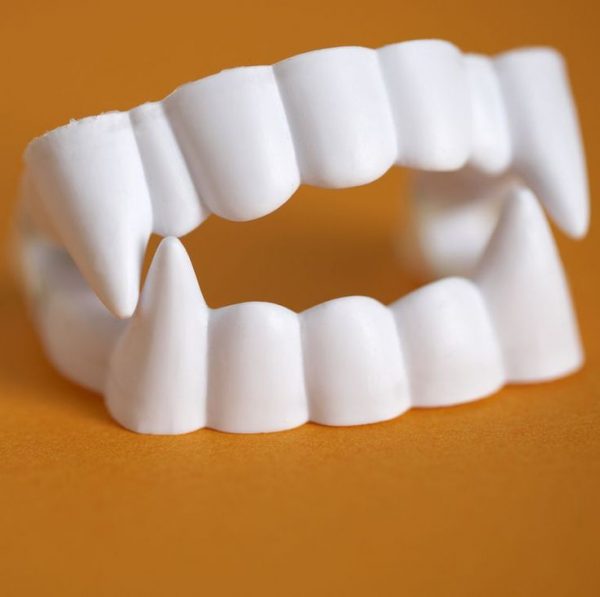 FAKE TEETH - Vampire Fangs - WHITE Vampire Fangs - Image 4