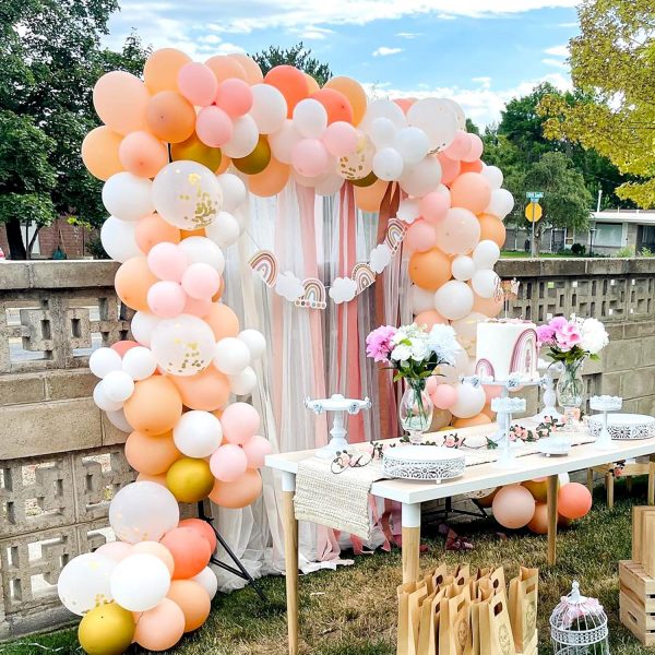 PARTY DECORATIONS – Balloon Arch Kit, 1 Tape Strip and 1 Glue Point Dots for Garland