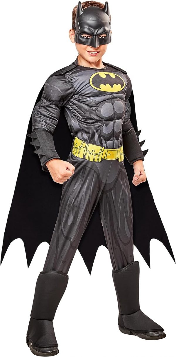Super Hero Boy – Batman Boys DC Comics Deluxe Batman Costume CHD SIZE LARGE(8-10) - Image 2