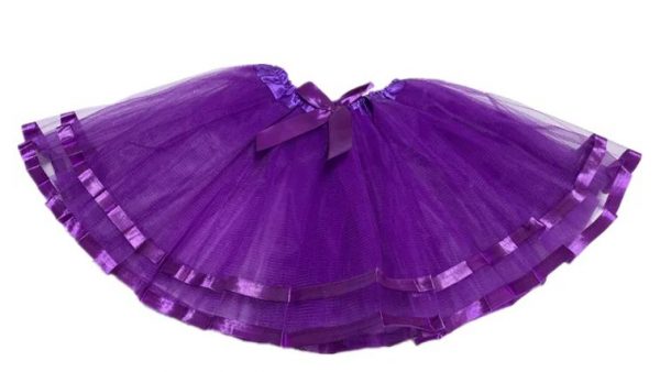 GIRLS RIBBON TUTU – GIRLS RIBBON TUTU SKIRT - PURPLE