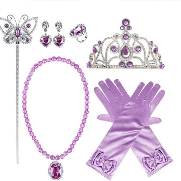 Girls Rapunzel Princess Sofia Costume Dress w/accessories SIZE 3-4T