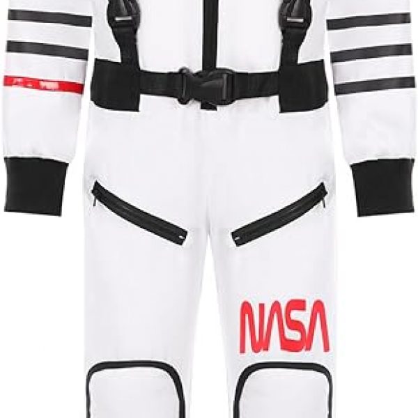 Career Day ASTRONAUT – Kids Astronaut NASA Space Suit Costume WHITE SIZE 5-7