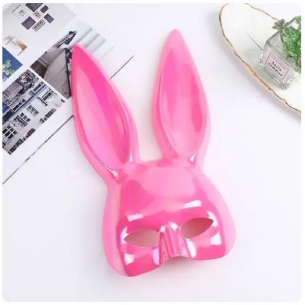Women’s Metallic Masquerade Rabbit Bunny Mask