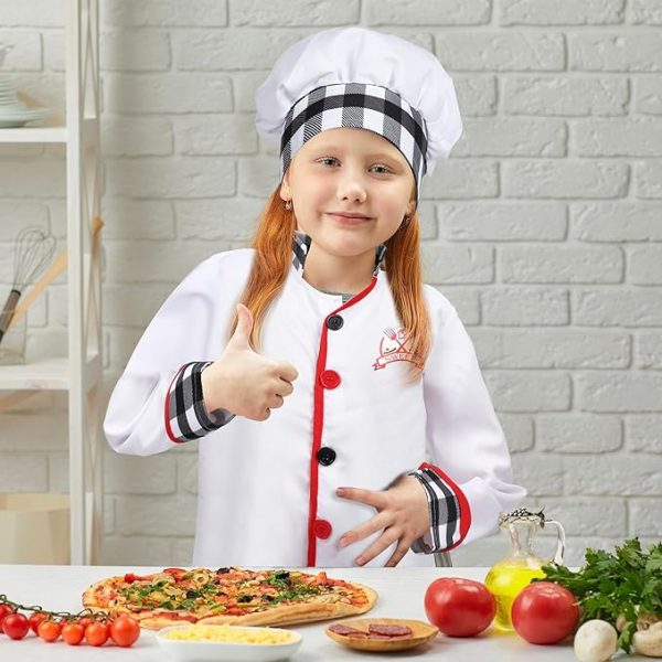 Career Day CHEF – Kids 3 Piece Chef Costume for Boys and Girls