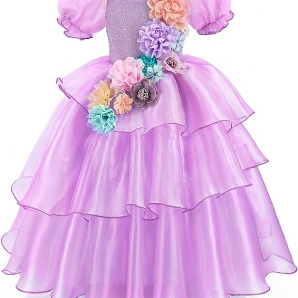 Girls Princess PURPLE Princess Dress 10-11YRS