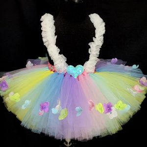 CUSTOM MADE Child tutu - Toddlers Pastel Suspender Floral Tutu SIZE: Fits up to 2yrs