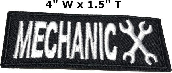 MILITARY PATCH - Mechanic 4" Embroidered Patch - Image 2