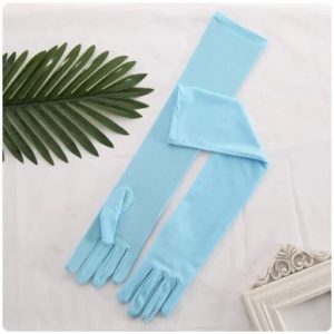 Spandex Sunscreen UV Protection Long ELBOW Gloves - SKY BLUE