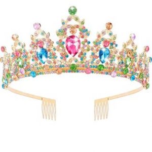 Birthday Rhinestone Tiara - Colorful