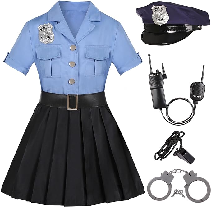 Career Day POLICE – Girls Police Officer Cop Uniform for Girls