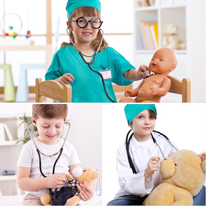 Career Day DOCTOR - Kids WHITE/BLUE Surgeon Doctor Costume - Image 2