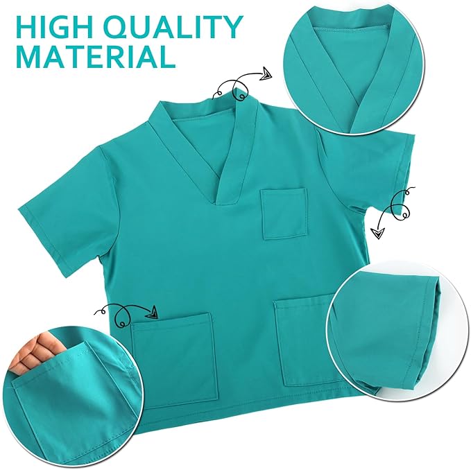 Career Day DOCTOR - Kids WHITE/BLUE Surgeon Doctor Costume - Image 5