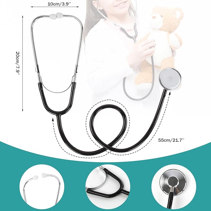 Career Day DOCTOR - Kids WHITE/BLUE Surgeon Doctor Costume - Image 4