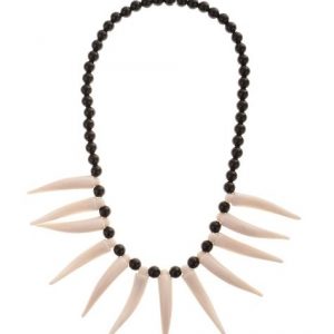 Jungle Teeth Necklace Tribal Fang Horn Necklace