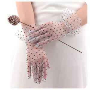 WHITE with BLACK DOTS