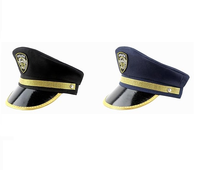 POLICE HAT FOR KIDS BLACK OR NAVY