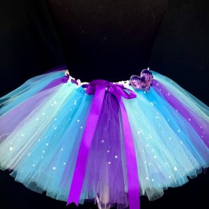 CUSTOM MADE Child tutu – BABY PURPLE-TURQUOISE-AQUA SPARKLE Tutu Fits up to 1yr