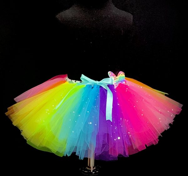 CUSTOM MADE Child tutu – BABY Colorful Sparkle Tutu Fits up to 2yr - Image 2