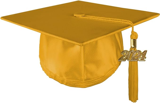 Graduation Hat-Cap - Child Size Graduation Hat 2024 - GOLD