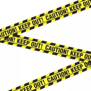 HALLOWEEN DECORATION - Halloween Fright Tape Caution Keep Out Tape 3"X20FT