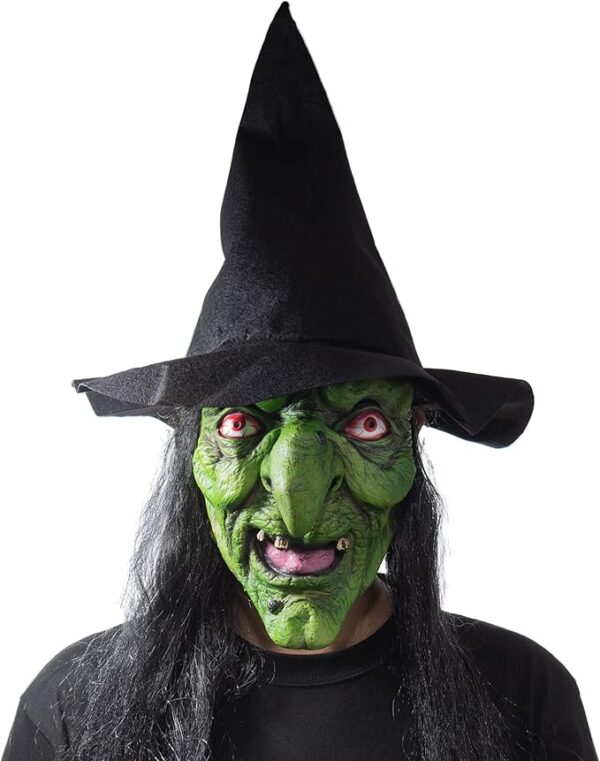 HALLOWEEN MASK - Halloween Witch Latex Mask - Image 3