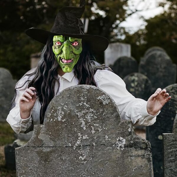 HALLOWEEN MASK - Halloween Witch Latex Mask - Image 7