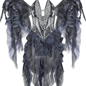 HALLOWEEN - Women’s Dark Gothic Angel Deluxe Costume