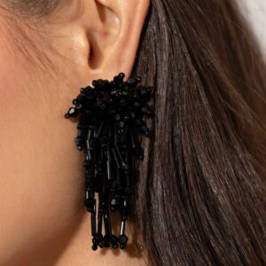 EARRINGS – Congratulatory Charm - Black