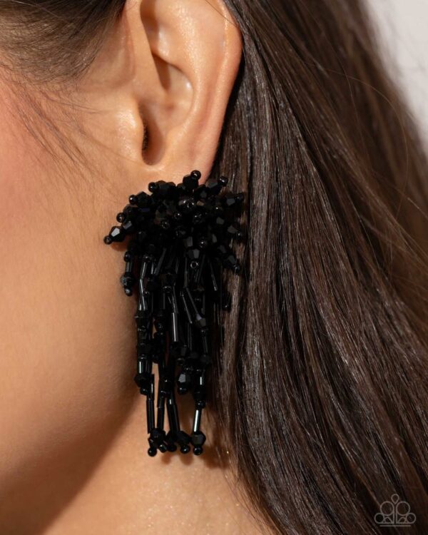 EARRINGS – Congratulatory Charm - Black