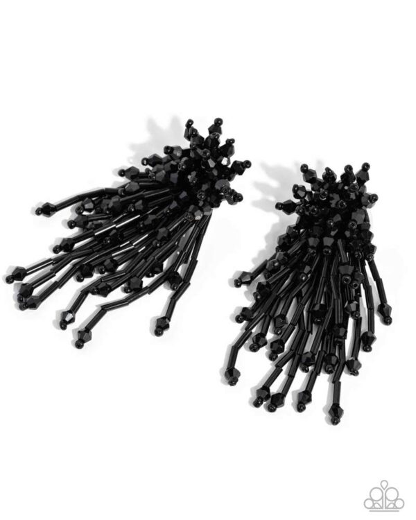 EARRINGS – Congratulatory Charm - Black - Image 3