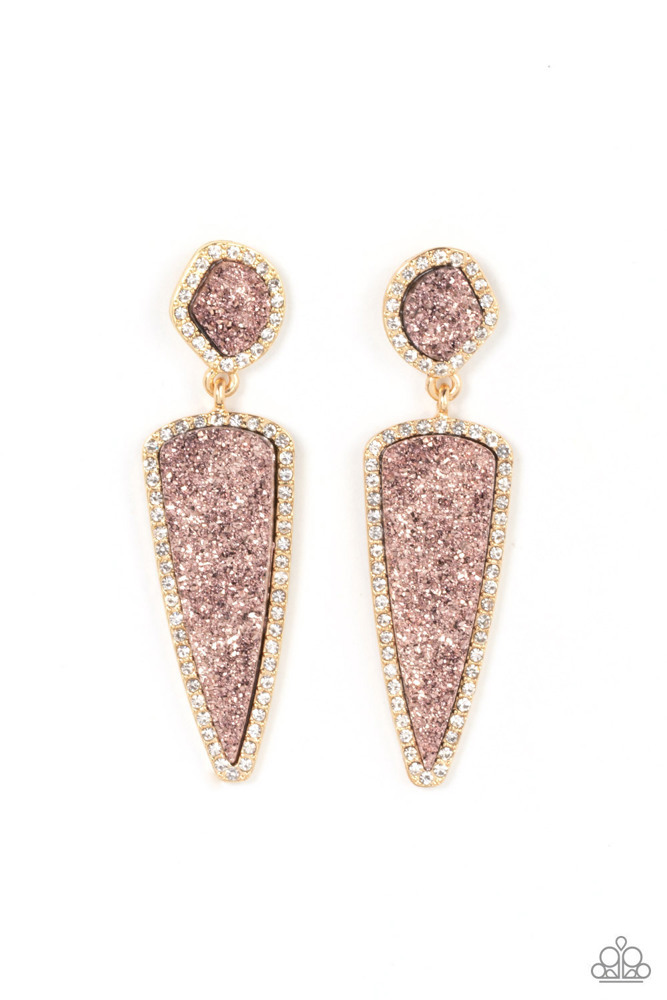 EARRINGS – Druzy Desire - Gold