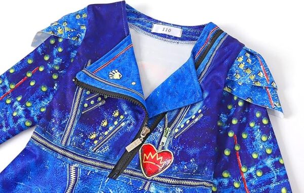 DESCENDANTS - Disney Girls EVIE Long Sleeve Costume Dress - Image 5