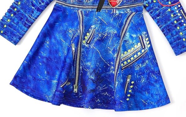 DESCENDANTS - Disney Girls EVIE Long Sleeve Costume Dress - Image 4