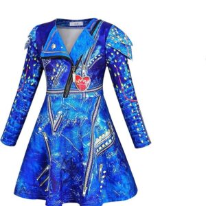 DESCENDANTS - Disney Girls EVIE Long Sleeve Costume Dress