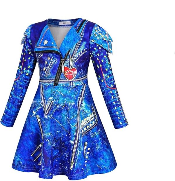 DESCENDANTS - Disney Girls EVIE Long Sleeve Costume Dress