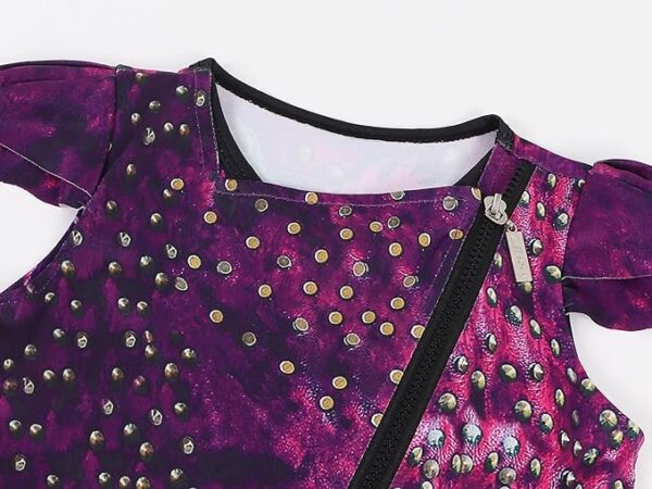 DESCENDANTS - Disney Girls MAL COSTUME DRESS SIZE 9-10 - Image 5