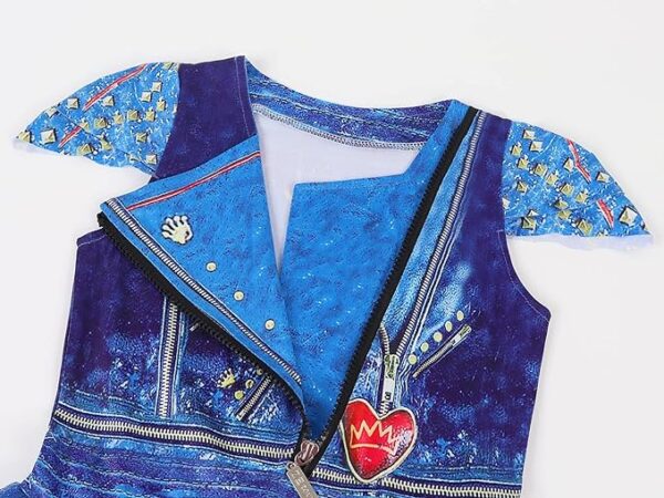 DESCENDANTS - Disney Girls EVIE COSTUME DRESS SIZE 7-8 - Image 4