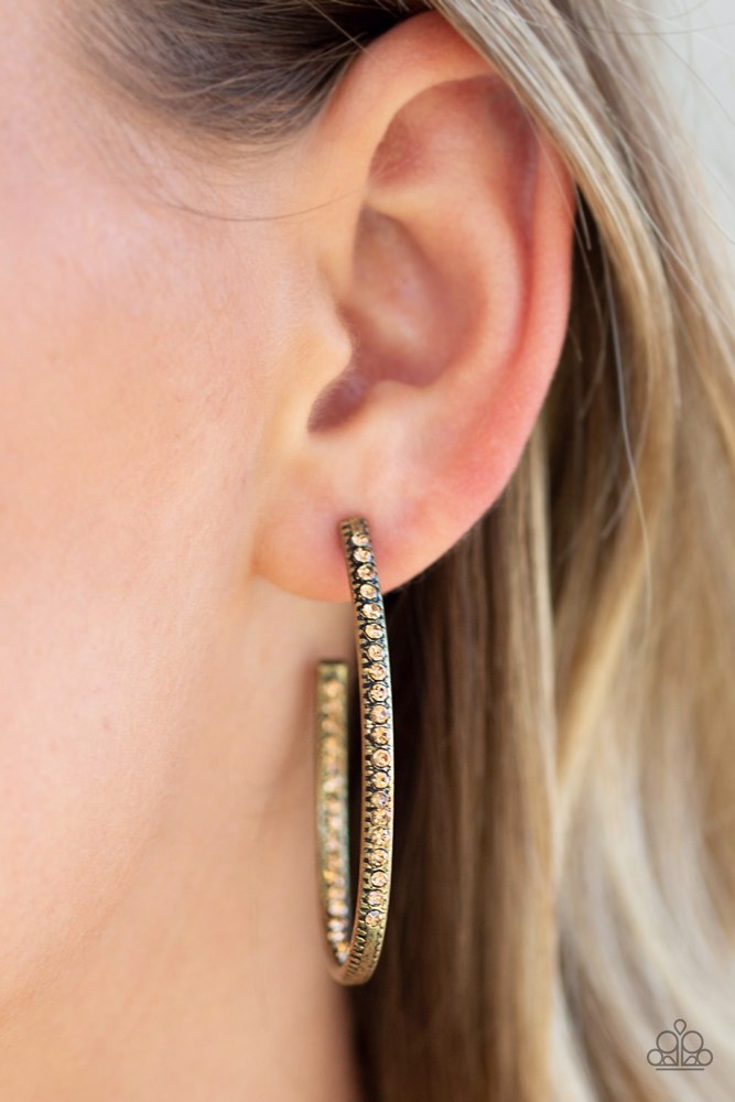 EARRINGS – Globetrotting Glitter - Brass - Image 2