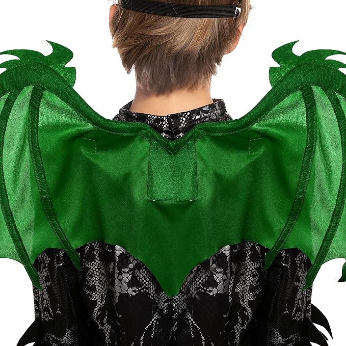 HALLOWEEN - Boys Halloween Kid Dragon Costume GREEN - Image 5