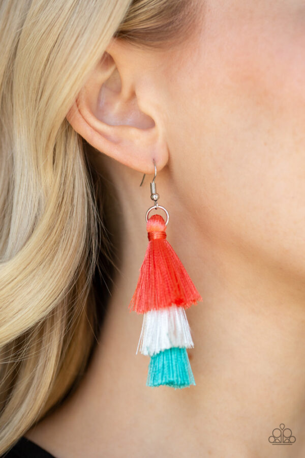 EARRINGS – Hold On To Your Tassel! - Orange - Image 2