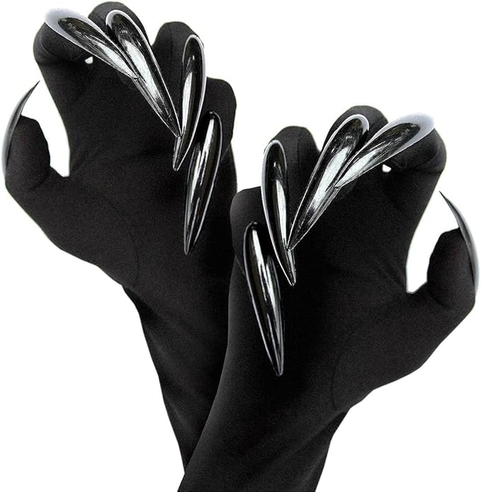 HORNS - Horns, Claw Gloves & Faux Leather Choker Set - Image 3