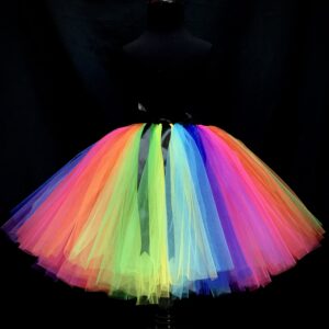 CUSTOM MADE Adult tutu – Bright Rainbow fluffy Tutu