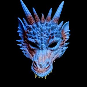 HALLOWEEN MASK - DRAGON FOAM MASK - BLUE