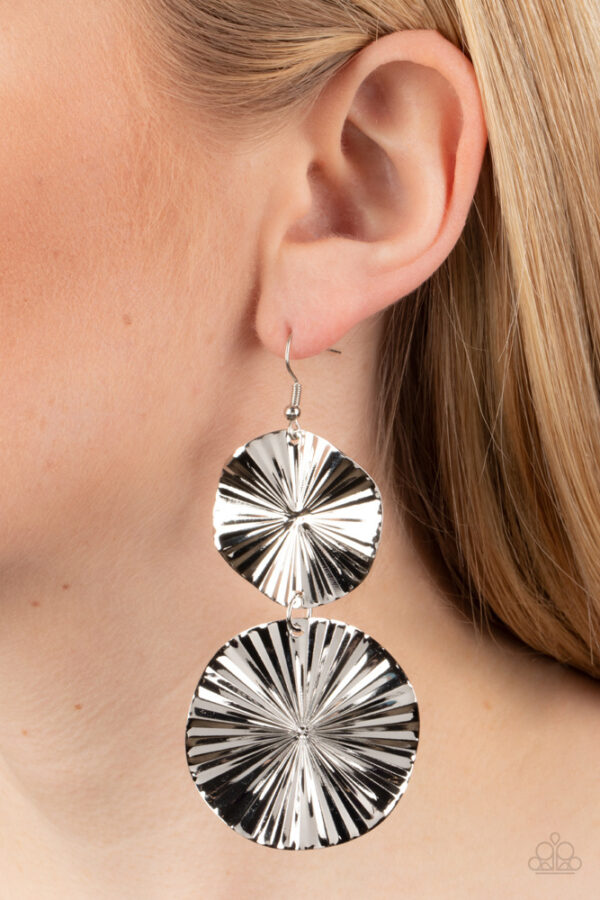 EARRINGS – In Your Wildest FAN-tasy - Silver - Image 2