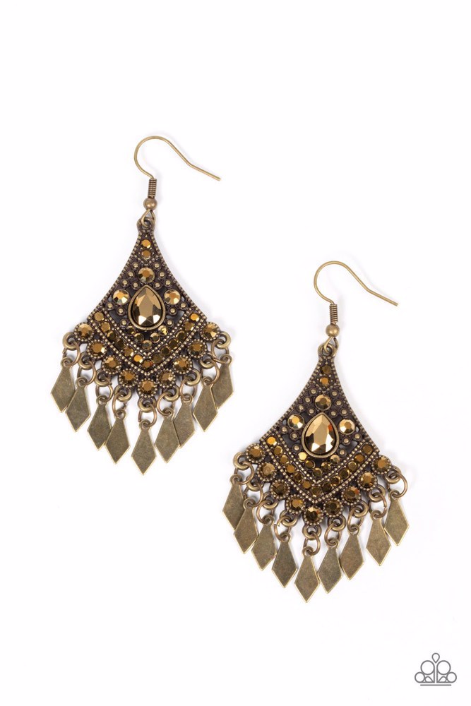 EARRINGS - Indie Iridescence - Brass