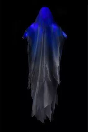 HALLOWEEN DECORATION - Light-Up Flying Ghost Hanging Halloween Decoration, 5ft - Image 2