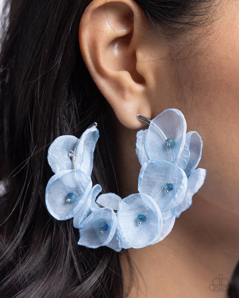 EARRINGS - Petaled Pageant - Blue